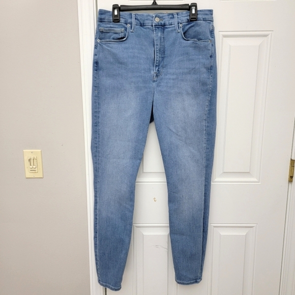 Good American Denim - Good American Light Blue High-Rise Skinny Jeans